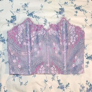 Victoria's Secret Dream Angel floral lace bandeau bralette